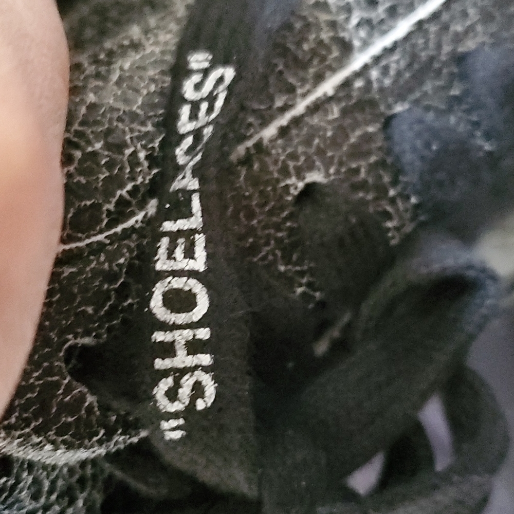 Off White c/o VIRGIL ABLOH Black Crushed Leather '2.0' Sneakers - Picture 8 of 8